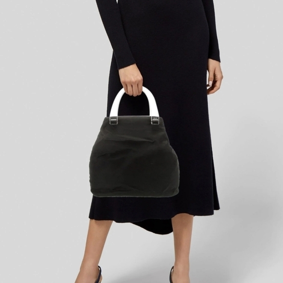 Prada Tessuto Nylon and Lucite Evening Tote Bag in Black - Picture 17 of 17